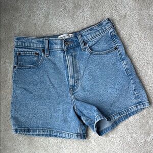Abercrombie High Rise Dad Short - Denim Women's Shorts